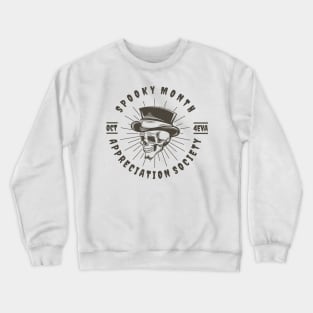 Spooky Month Appreciation Society Vintage Crewneck Sweatshirt